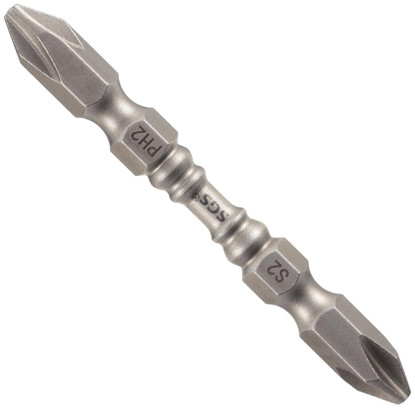 Бита двусторонняя PH2/PН2 65 мм SGS 6365-PH2PH2-M, сталь S2  - фото